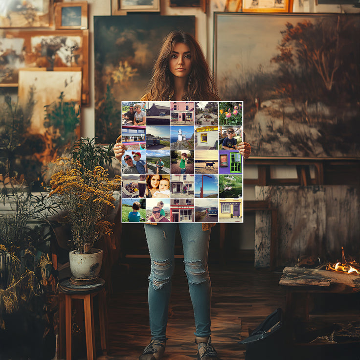Square Collage Canvas